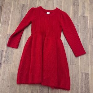 Gap Kids Girls Red Knit Sweater Dress 5T